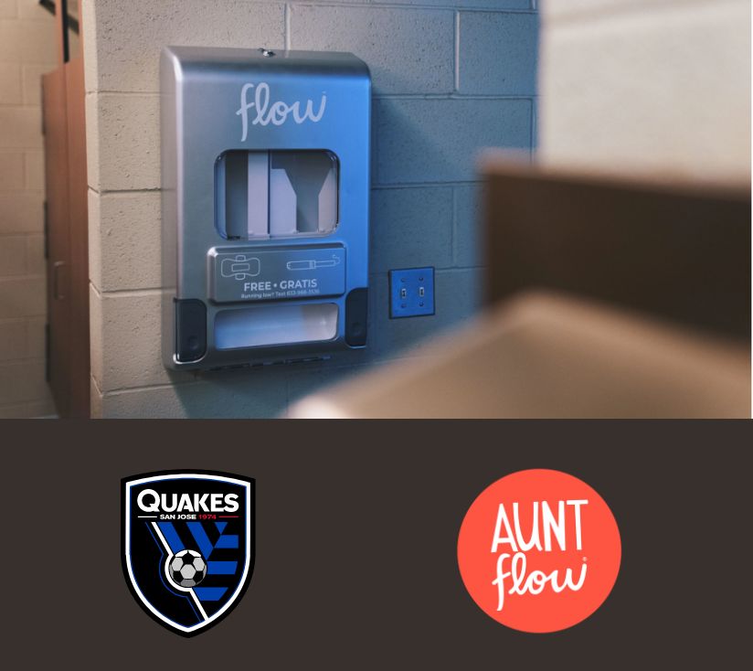 The Quakes partner with Aunt Flow to ensure access to cost-free menstrual products