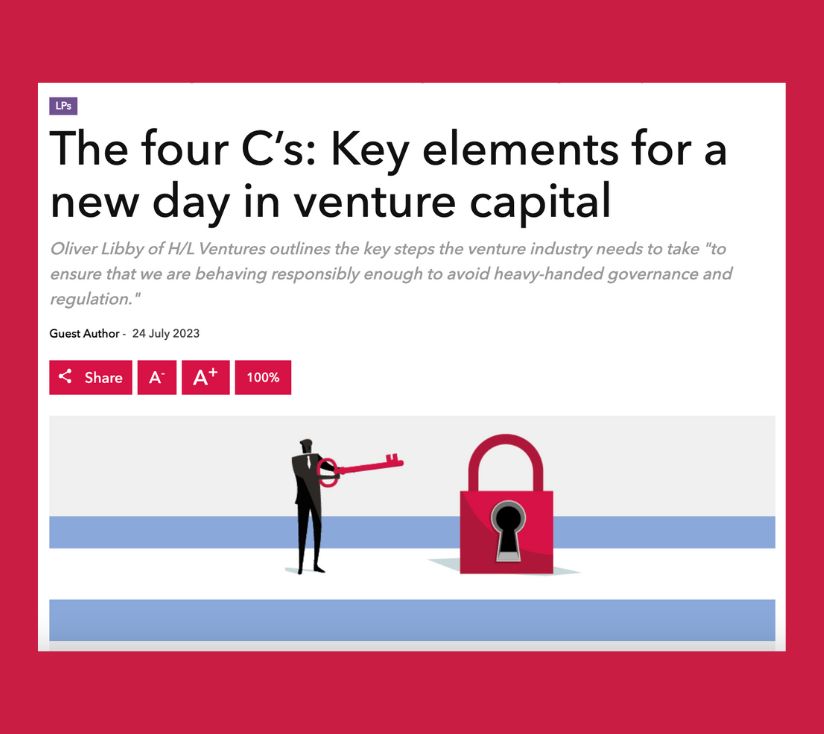 Key Elements for a New Day in VC